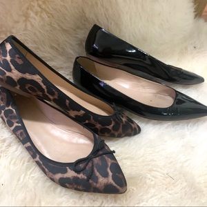 Lot of 2 J. Crew Ballet Pointed Flats Shoes